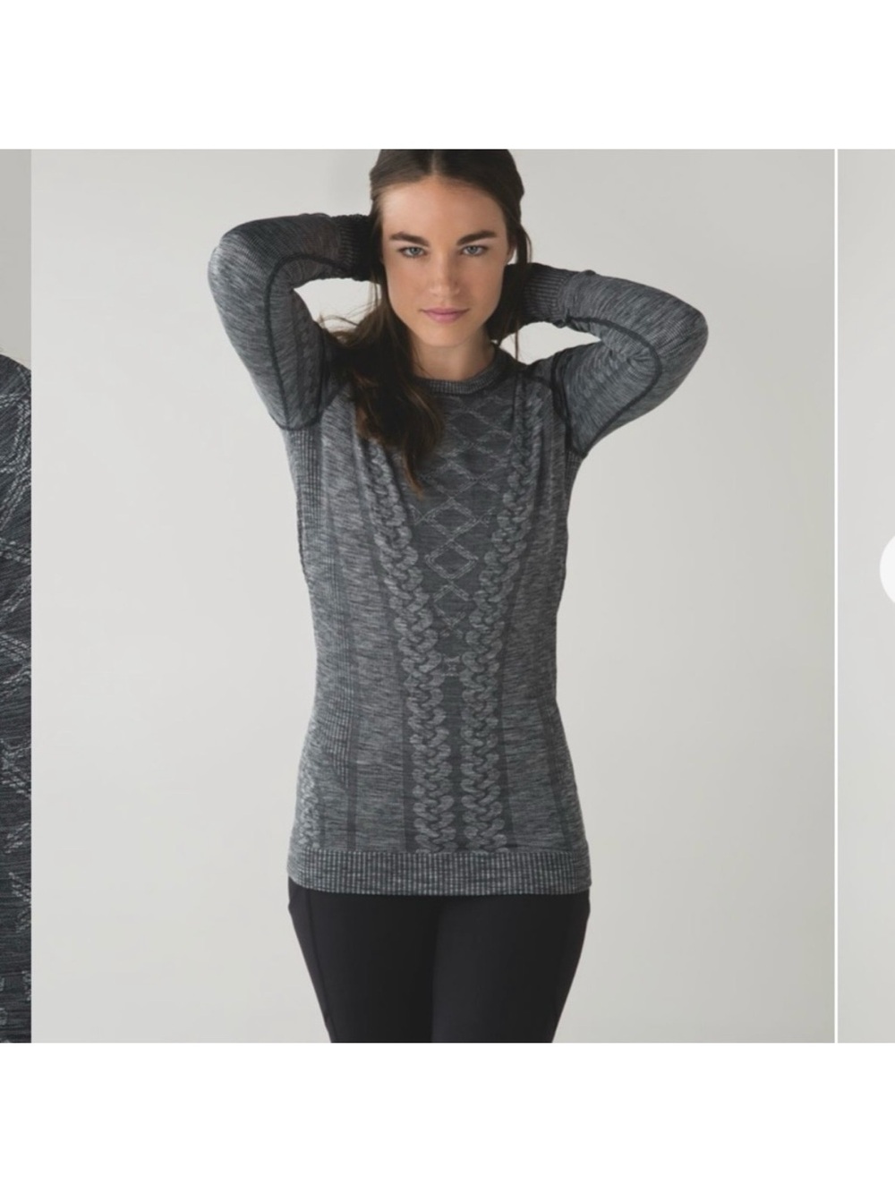 Lululemon Rest Less Pullover (Second Release) Heathered Black Sz 4